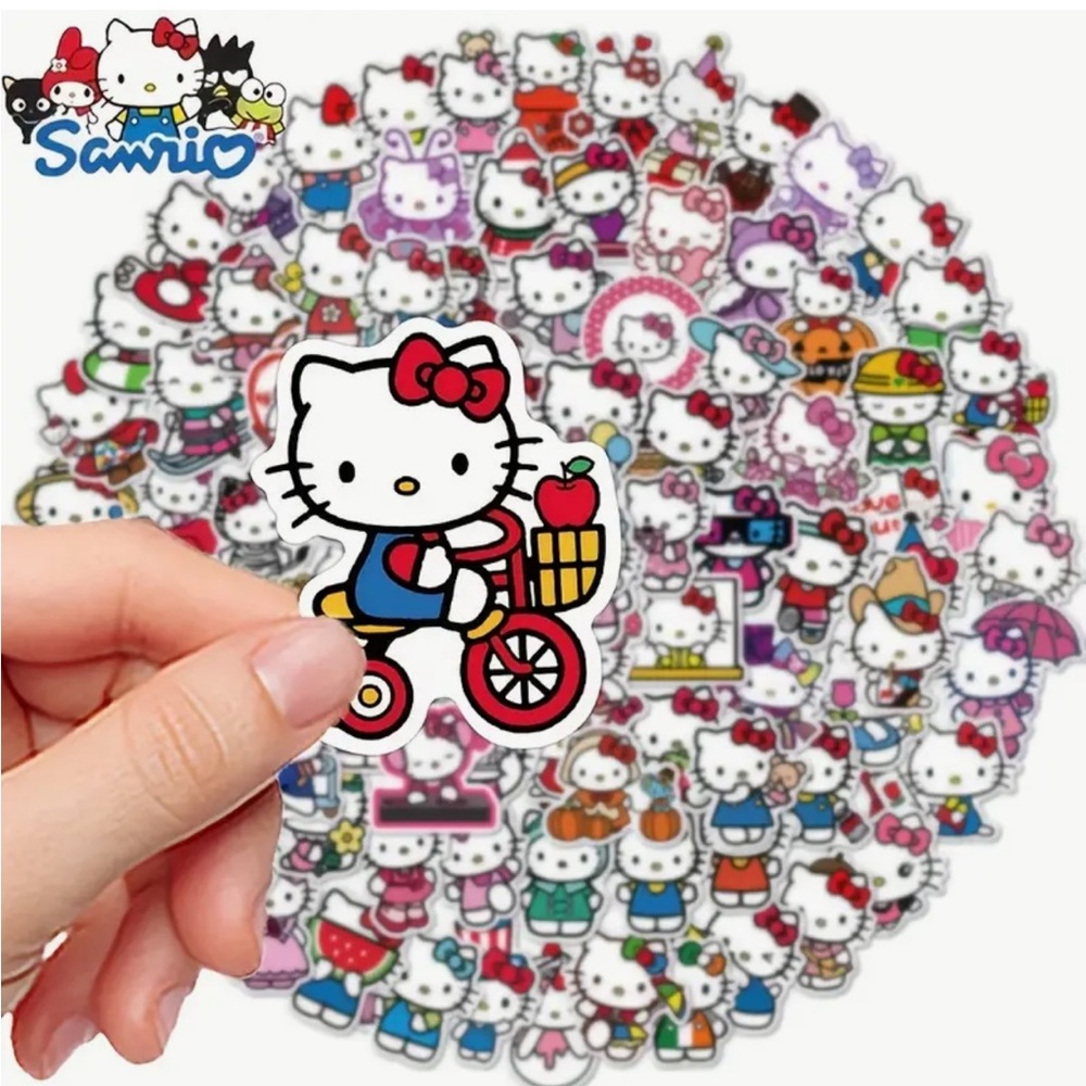 Sanrio Hello Kitty Paper Sticker Collection - 100 PCS - Picture 2 of 8